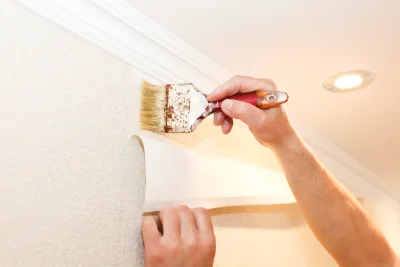 Pose de papier peint à Grez — revêtements muraux et toiles de verre